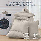 HEVUMYI Linen Full Comforter Set - 7-Piece All Season Bed in a Bag Full, Ultra Soft Bedding Set with Comforter, Flat Sheet, Fitted Sheet, Pillowcases, Pillow Shams HEVUMYI