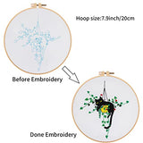 Louise Maelys Embroidery kit for Beginners,Cat Stamped Pattern Cross Stitch Kits for Adult Including Cloth,Hoop,Color Threads,Needles and Instruction