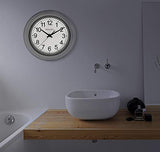 Bulova C4865 Night Vision Lighted Dial Wall Clock, 10", White Bulova