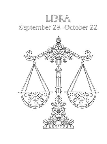 Libra: Your Cosmic Coloring Book: 24 Astrological Designs for Your Zodiac Sign! (Cosmic Coloring Book Gift Series) Adams Media