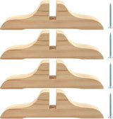 4pcs Folding Room Divider Stand,Wooden Room Divider Stand with Screws,Folding Privacy Screen Holder, Room Screen Holder Feet Partition for Hotel Home Office (Wood) YtotY