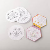 Ingrid's Wildflowers - an Heirloom Embroidery Kit by Missouri Star | Includes 20 Wildflower Designed Peel & Stitch Washaway Sheets, Colored Floss, Needles, Hoop, and Other Tools Needed for Embroidery