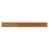 MANTELSDIRECT Bisbee 48 Inch Oak Wood Fireplace Mantel Shelf with Top and Bottom Molding - Golden Oak, 6" Depth, 6" Height - for Hanging Above Fireplaces and Mantels MANTELSDIRECT