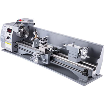 VEVOR Metal Lathe, 210x800 Mini Lathe Machine, 2500 RPM Variable Speed Change, 850W Precision Mini Lathe, Metal Working Lathe with Brushless Motor, Milling Machine for Various Metal Turning - WoodArtSupply