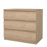Tvilum Scottsdale 3 Drawer Chest in Jackson Hickory Tvilum