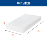 6/8/10/12 inch Gel Memory Foam Mattress for Cool Sleep & Pressure Relief, Medium Firm Mattresses CertiPUR-US Certified/Bed-in-a-Box/Pressure Relieving (10 in, Twin) FDW