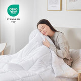 Nestl Comforter Duvet Insert, Quilted Down Alternative Comforter Twin XL Size, All Season White Duvet Inserts, Twin XL Size with Corner Tabs Nestl
