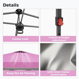 GDY 12x12FT Pop Up Canopy Tent with One Push Setup, Easy to Install with 4-Sidewalls for Events, Parties, Camping, Outdoor Gazebo with 4-Sandbags and Wheel Bag, Pink. GDY