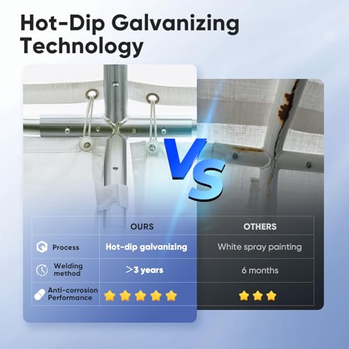 Quictent 13x26ft Party Tent Heavy Duty Outdoor Gazebo White Party Wedding Tent Canopy Shelter Carport with 4 Carry Bags Quictent