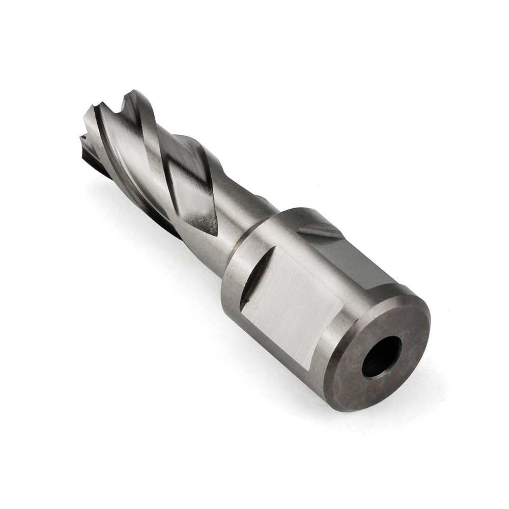 OSCARBIDE 1/2"x1"Annular Cutter,3/4 inch Weldon Shank,1/2 inch Cutting Diameter,1 inch Depth of Cut,2 Flat Mag Drill Bit with Pilot Pin for Magnetic Drill Press,1 Piece OSCARBIDE