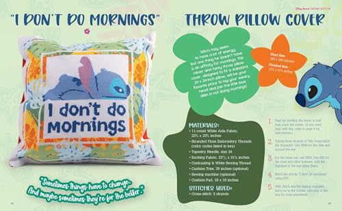 Disney Stitch Cross-Stitch (Cross-stitch Kits) WoodArtSupply