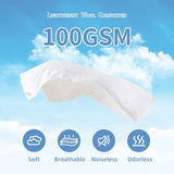 YMLIVE Summer Lightweight Wool Comforter Twin Size, 100GSM Thin Duvet Insert, Noiseless Cotton Shell, Breathable Light Down Alternative Comforter(White) YMLIVE