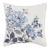 Laura Ashley Home - King Comforter Set, Reversible Cotton Bedding with Matching Shams, Stylish Home Decor for All Seasons (Chloe Blue, King) Laura Ashley