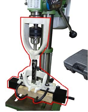 Woodworking Bench Mortiser Square Hole Chisel Drilling Machine, Location Tool Tenon Joint Mortising Attachment Chisel Bit for Mortising Chisels - WoodArtSupply