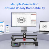 LONGER Ray5 10W Laser Engraver with 3.5" Touch Screen, Offline Use, 24000mm/min, 0.06mm Laser Spot, CNC DIY Engraving Machine for Wood, Metal, Acrylic & Glass, Class 4 Longer