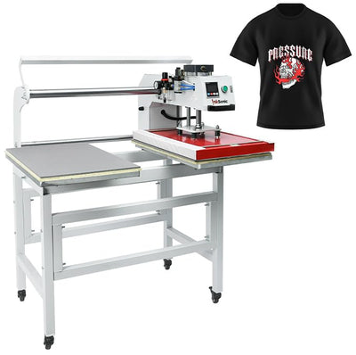 InkSonic 16x24 Dual Platen Heat Press Machine with Pneumatic Sliding System, Automatic Pressing, Auto Press for Sublimation & DTF on Shirts and Fabrics