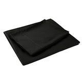 Sfoothome Queen Sheets Set - Black Hotel Luxury 4-Piece Bed Set, Extra Deep Pocket, 1800 Series Bedding Set, Wrinkle & Fade Resistant, Sheet & Pillow Case Set (Queen, Black) Sfoothome