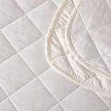EVOLIVE Elastane Diamind Quilted All Season Light Weight Single Reversible Cooling Quilt/Comforter (White, Full/Queen) EVOLIVE
