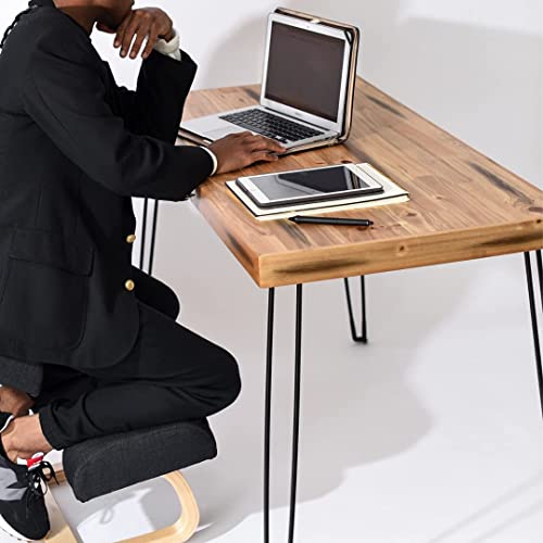 Sleekform Portable Folding Desk - Wood Foldable Table - No Assembly Easy Fold Desks for Small Spaces - Space Saving Collapsible Computer Tables for Work, Writing, Crafts - WoodArtSupply