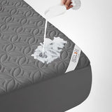 BEDLORE Waterproof Mattress Protector, Queen Size Mattress Pad Noiseless with Deep Pocket 6"-18" Depth, Soft Breathable Dirt-Proof Bed Mattress Cover Washable for Home, Bedroom, Hotel (Gray) BEDLORE