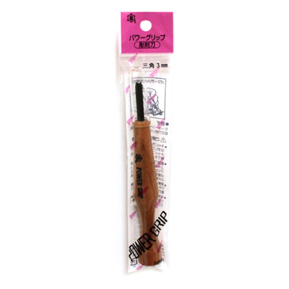 Miki Sho Power Grip Chisel Triangular 0.12 inch (3.0 mm) Mikisyo