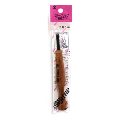 Miki Sho Power Grip Chisel Triangular 0.12 inch (3.0 mm)