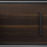 Crosley Furniture Provo Console Record Player Stand with Storage for Vinyl Records, Matte Black/Brown Crosley Furniture