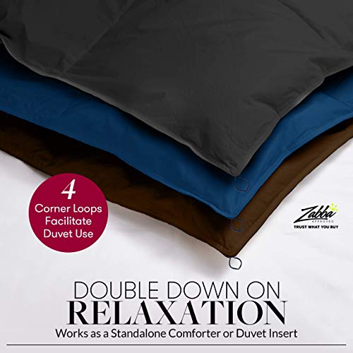 Beckham Luxury Linens Full/Queen Size Comforter - 1600 Series Down Alternative Home Bedding & Duvet Insert - Slate Gray Beckham Hotel Collection