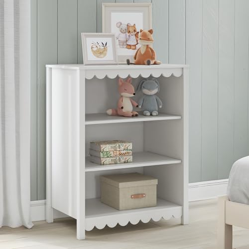 Signature Design by Ashley Hallityn Modern Freestanding 3-Tier Bookcase with 2 Adjustable Shelves, White Signature Design by Ashley