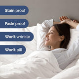 Duvet Cover Twin/Twin XL Size - Extra Soft Twin/Twin XL Size Duvet Cover - Lightweight, Breathable & Fade Free w/Zipper Closures & Ties - 68" x 90" Inches - (Antique White) Comforter Not Included CGK Unlimited