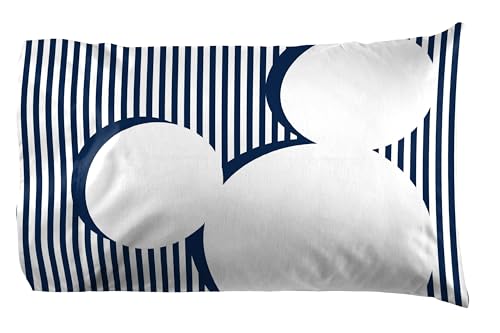 Jay Franco Kids Sheet Set with Fitted, Flat Sheets & Pillow Cover - Ultra-Soft Bedding with Pillowcase for Room Decor, White - Mickey Mouse, 4 Piece King Jay Franco