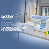 Brother Elite PE900 Large Embroidery Machine with Wireless LAN Bundle with Thread Kit (5 Items)