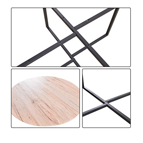 Round Coffee Table Sofa Table Kitchen Dining Tables Modern Leisure Tea Table Office Conference Pedestal Desk White HOMERECOMMEND