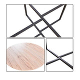 Round Coffee Table Sofa Table Kitchen Dining Tables Modern Leisure Tea Table Office Conference Pedestal Desk White HOMERECOMMEND