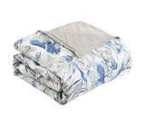 Tommy Bahama - California King Comforter Set, Soft Woven Bedding with Matching Pillowcases & Bed Skirt, Medium Weight for Year Round Comfort, 4 Piece Bed Set (Raw Coast Blue) Tommy Bahama