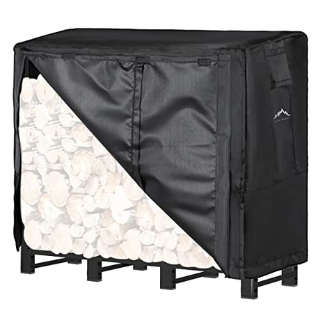 Himal Log Rack Cover Waterproof Firewood Cover Fit 4FT Wood Rack Himal Outdoors