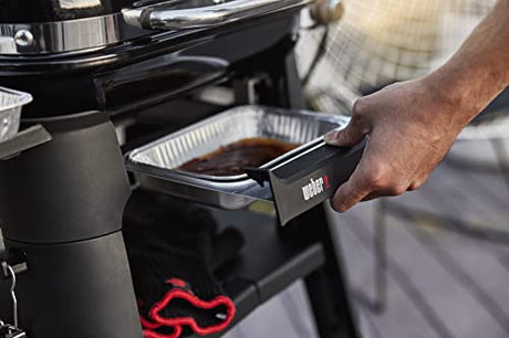 Weber Lumin Outdoor Electric Barbecue Grill, Black - Great Small Spaces such as Patios, Balconies, and Decks, Portable and Convenient Weber