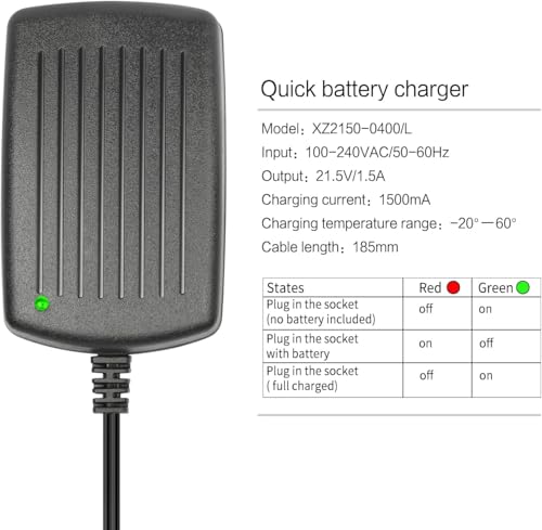 GALAX PRO 20V Max Li-Ion Battery Charger, 20V 2-3 Hours Quick Battery Charger for GALAX PRO Cordless Power Tools GALAX PRO