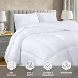 Utopia Bedding Comforter Duvet Insert, Quilted Comforter with Corner Tabs, Box Stitched Down Alternative Comforters Full Size (White) Utopia Bedding