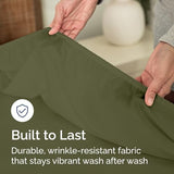 Twin Fitted Bed Sheet - Bottom Single Fitted Sheet Only - Soft Hotel Luxury Bedding w/ 8-16 Inch Deep Pockets - Breathable, Cooling & Wrinkle Free - Easy-Care, Fade and Shrink Resistant - Sage Green CGK Unlimited