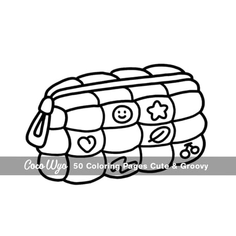 Cute & Groovy: Coloring Book for Adults and Kids, Bold and Easy, Simple and Big Designs for Relaxation Featuring Lovely Things (Bold & Easy Coloring) Coco Wyo LLC