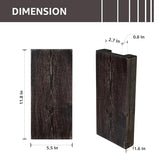 Wood Wall Planter Set of 2, Wood Wall Pocket for Greenery and Dried Flowers, Indoor Wood Hanging Vase Modern Farmhouse Wall Decor for Living Room Bedroom Office Eucalyptus Stems Decorations (Expresso) GRID FORTE