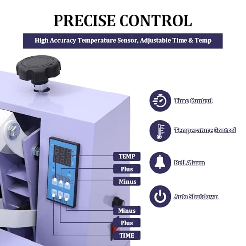 STMHOM Heat Press 16x24, Clamshell Heat Press Machine for T Shirts, Fast Heating Manual Heat Transfer Press for Sublimation and Vinyl, Compact Shirt Press for Home and Small Business STMHOM