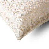 1pc polyester luxury contemporary pillow cover, abstract texture geometric lines, white stars snowflakes and single-sided high-precision jacquard, hidden zipper, room decoration 20 x 20 inches Hvatixos