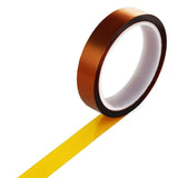 Viaky High Temp Tapes Polyimide Film Adhesive Tape Multi-Sized Heat High Temperature Resistant Tawny Tapes for Electric Tasks, 3D Printers, Solder, Painting and Packing Fixing (Brown) Viaky