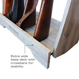 Rush Creek Creations 8-Gun Freestanding Storage Rack for Rifles and Shotguns, Indoor Standing Gun Display Rack, Barn Wood Rush Creek Creations