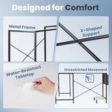 DUMOS L Shaped Desk Computer Gaming Corner Table 50 Inch Home Office Writing Student Work PC Workstation with Side Storage Bag CPU Stand for Bedroom Small Spaces DUMOS