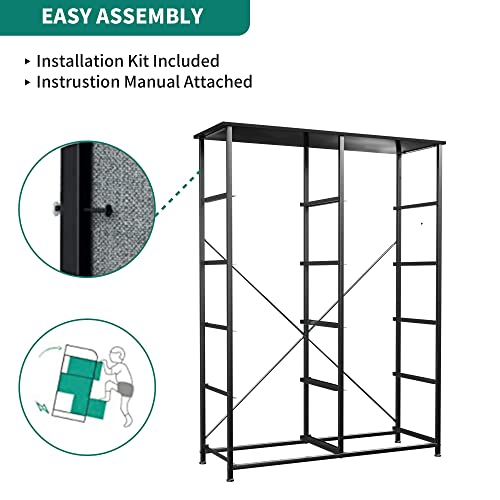 YITAHOME 10 Drawer Dresser - Fabric Storage Tower, Organizer Unit for Bedroom, Living Room, Hallway, Closets - Sturdy Steel Frame, Wooden Top & Easy - WoodArtSupply