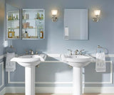 KOHLER K-CB-CLC2026FS Beveled Medicine Cabinet with Mirror Door & Adjustable Shelves, Rectangular Beveled Edge Frame, 20" x 26" KOHLER