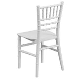 EMMA + OLIVER Child’s All Occasion White Resin Chiavari Chair for Home or Home Based Rental Business EMMA + OLIVER